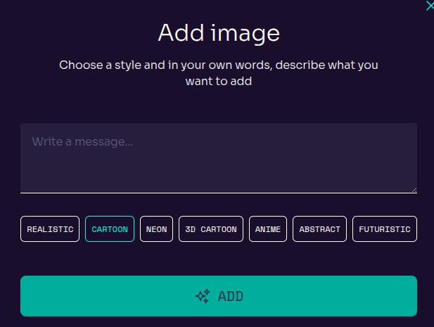 Herramienta de imágenes de IA en EduKami