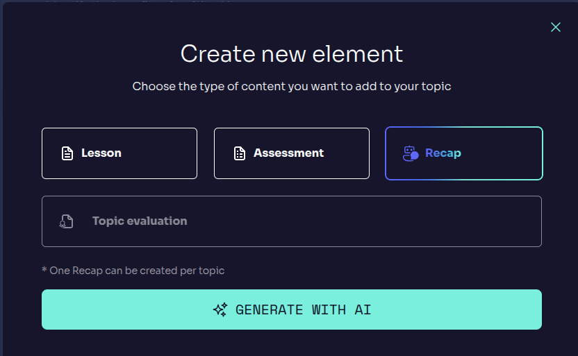 Creación de Resumen de Tema en EduKami
