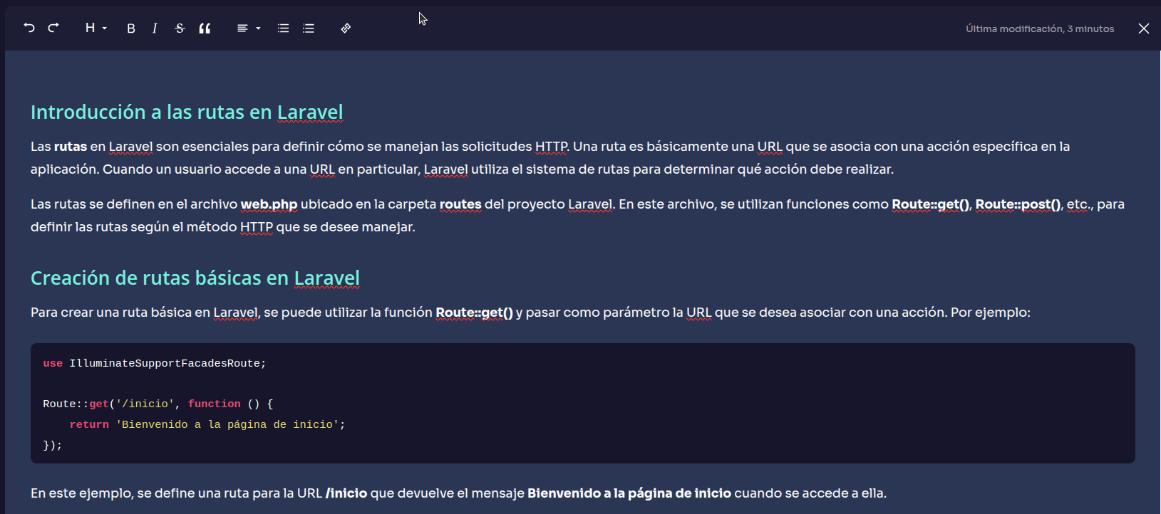 Edición de lección en EduKami
