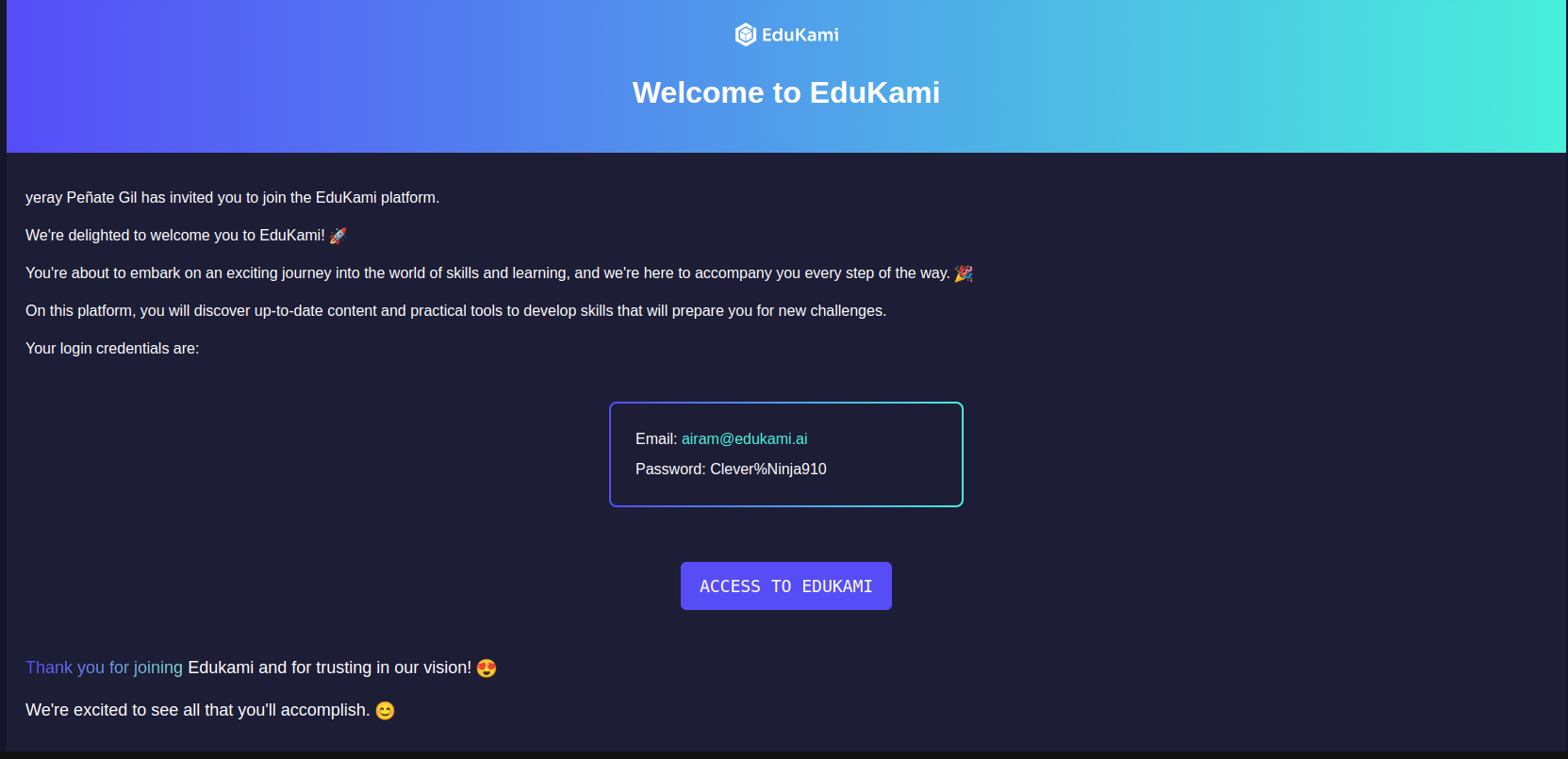 Edukami Landing